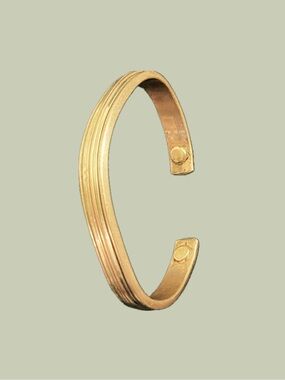 VTG Copper Brass Magnetic Cuff Bracelet NWT Vintage Unisex Therapy Bangle